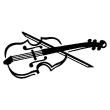 Wandtattoos muzik - Wandtattoos Violine - ambiance-sticker.com