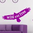 Wandtattoos sprüche - Wandtattoo Wild and free - ambiance-sticker.com