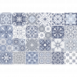 wandtatoos Fliesen - 24 wandtatoos Zementfliesen azulejos michalenia - ambiance-sticker.com