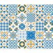 wandtatoos Fliesen - 30 wandtatoos Zementfliesen azulejos pacome - ambiance-sticker.com