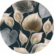 Vorgeklebte Tapeten - Vorgeklebte Tapeten - Friedenslilienblüten - ambiance-sticker.com