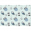 Wandtattoos Kindermöbel Kindermöbel Aufkleber Pandas auf dem Mond - ambiance-sticker.com
