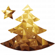 Wandtattoos Weihnachten - Wandtatoos Weihnachten Weihnachtsbaum Origami - ambiance-sticker.com