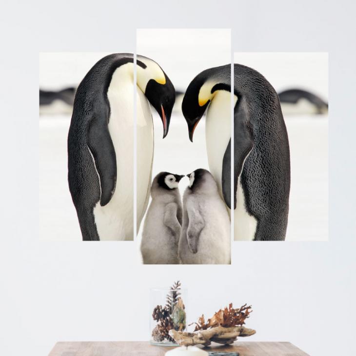 Die Familie der Pinguine - ambiance-sticker.com