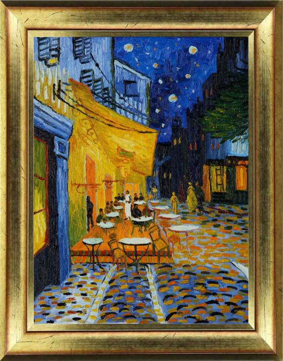 Wandtattoos marelei - Wandtattoo marelei Van Gogh - Café Terrasse bei der Nacht – Arles - ambiance-sticker.com