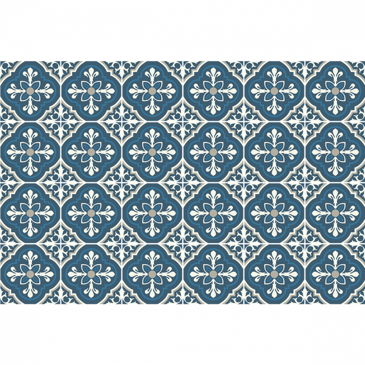 wandtatoos Fliesen - 24 wandtatoos Zementfliesen azulejos Amilla - ambiance-sticker.com