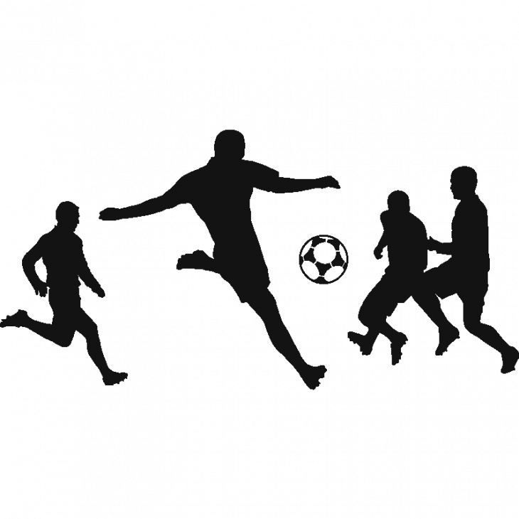 Wandtattoos Sport und Fußball - Wandtattoo Satz von Fußballer 1 - ambiance-sticker.com