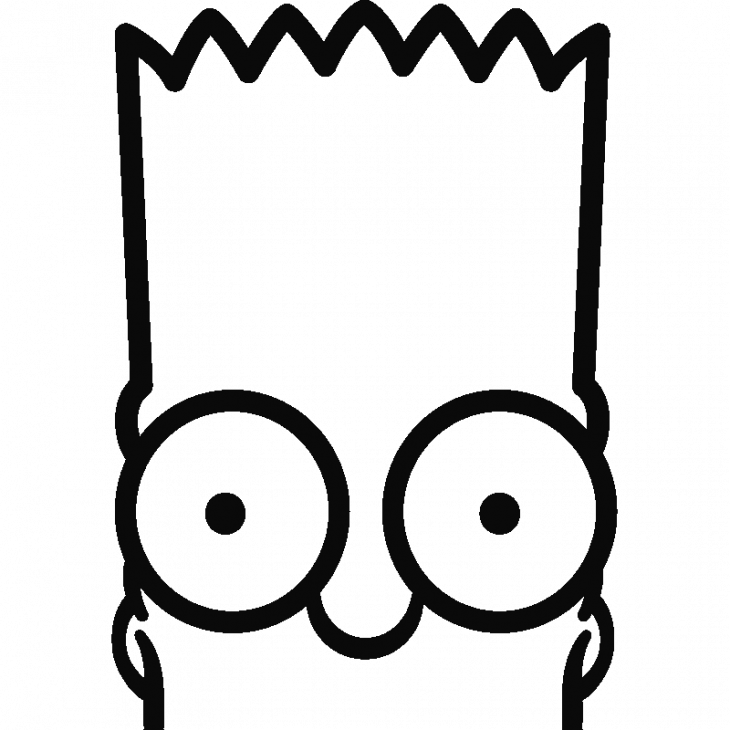 Bart Simpsons Gesicht - ambiance-sticker.com