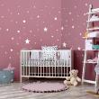 Wall decals for kids - 100 wall decals stars in the sky - ambiance-sticker.com