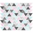 Wall decals for kids - 100 stickers Scandinavian triangles - ambiance-sticker.com