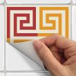 wall decal cement tiles - 15 wall decals tiles azulejos multicolor mosaic - ambiance-sticker.com
