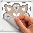 wall decal cement tiles - 24 wall stickers cement tiles acconigi - ambiance-sticker.com