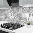wall decal cement tiles - 24 wall stickers cement tiles fioria - ambiance-sticker.com
