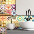 wall decal tiles - 24 wall decal cement tiles azulejos editha - ambiance-sticker.com