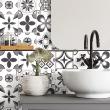 wall decal tiles - 24 wall decal cement tiles azulejos erico - ambiance-sticker.com