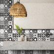 wall decal tiles - 24 wall decal cement tiles azulejos ernico - ambiance-sticker.com