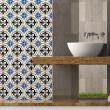 wall decal tiles - 24 wall decal cement tiles azulejos Italo - ambiance-sticker.com