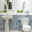 wall decal tiles - 24 wall decal cement tiles azulejos miguela - ambiance-sticker.com