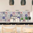 wall decal tiles - 24 wall decal cement tiles azulejos sofiana - ambiance-sticker.com
