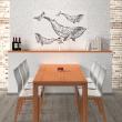 wall decal tiles - 24 wall decal cement tiles whales - ambiance-sticker.com