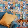 wall decal cement tiles - 24 wall stickers cement tiles crifitio - ambiance-sticker.com
