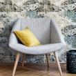 wall decal cement tiles - 24 wall stickers cement tiles marble from arles - ambiance-sticker.com