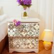 Wall decal tiled furniture 24 wall decal furniture cement tile authentic leorenia - ambiance-sticker.com