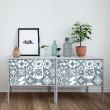 Wall decal tiled furniture 24 wall decal furniture cement tile authentic rosannah - ambiance-sticker.com