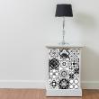 Wall decal tiled furniture 24 wall decal furniture cement tile cadalsino - ambiance-sticker.com