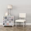 Wall decal furniture cement tile24 wall decal furniture cement tile luigino - ambiance-sticker.com