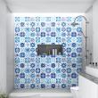wall decal cement tiles - 24 wall stickers cement tiles Tokat - ambiance-sticker.com