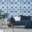 wall decal tiles - 24 wall stickers cement tiles Tokat - ambiance-sticker.com