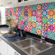 wall decal cement tiles - 24 wall decal tiles azulejos america - ambiance-sticker.com