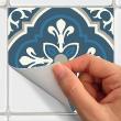 wall decal tiles - 24 wall decal tiles azulejos Amilla - ambiance-sticker.com