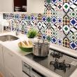 wall decal cement tiles - 24 wall decal tiles azulejos febina - ambiance-sticker.com