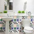 wall decal cement tiles - 24 wall decal tiles azulejos febina - ambiance-sticker.com