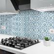 wall decal cement tiles - 24 wall decal tiles azulejos messine - ambiance-sticker.com