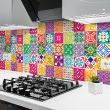 wall decal cement tiles - 24 wall decal tiles azulejos princelia - ambiance-sticker.com