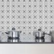 wall decal cement tiles - 24 wall decal tiles azulejos Regina - ambiance-sticker.com