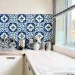 wall decal cement tiles - 24 wall decal tiles azulejos Zina - ambiance-sticker.com