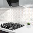wall decal cement tiles - 24 wall decal tiles marbled and golden effect - ambiance-sticker.com