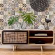 wall decal cement tiles - 24 wall decal tiles manonina - ambiance-sticker.com