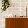 wall decal cement tiles - 24 wall decal tiles beige santa marta marble - ambiance-sticker.com