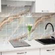 wall decal cement tiles - 24 wall decal tiles marble gran canaria gray - ambiance-sticker.com
