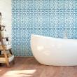 wall decal cement tiles oriental - 24 wall stickers tiles oriental Charjah - ambiance-sticker.com