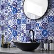 wall decal cement tiles - 24 wall decal tiles phifipa - ambiance-sticker.com