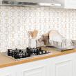 wall decal cement tiles - 30 wall stickers cement tiles marbled and golden effect - ambiance-sticker.com
