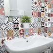 wall decal cement tiles - 30 wall stickers cement tiles aolani - ambiance-sticker.com