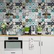 wall decal cement tiles - 30 wall stickers cement tiles ailani - ambiance-sticker.com
