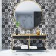 wall decal cement tiles - 30 wall stickers cement tiles azulejos ambrosio - ambiance-sticker.com